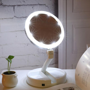 Creative folding beauty mirror to magnify your beauty