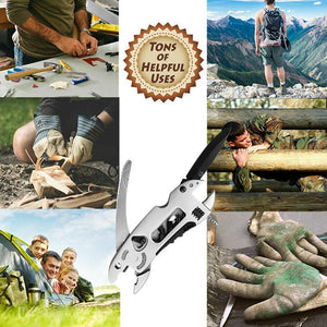 Multi Tool Verstellbarer Schraubenschlüssel, Taschenschlüssel, Schraubendreher für Outdoor Camping Radfahren Reparieren DIY Arbeit