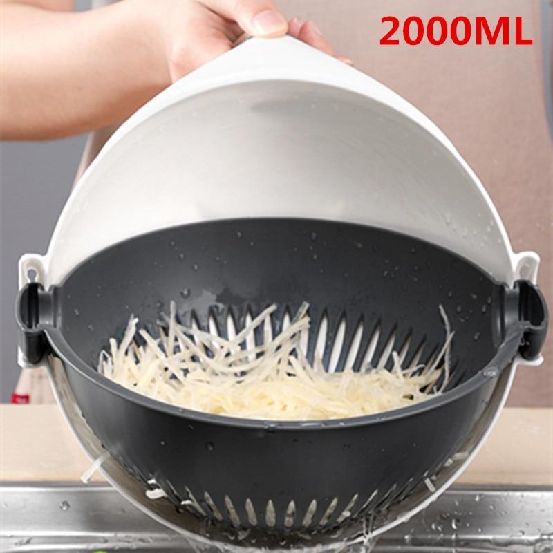 Multi-functional Rotate Kitchen Shredder Grater Slicer