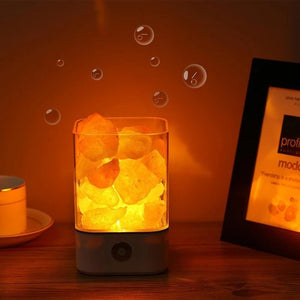 2019 HIMALAYAN CRYSTAL SALT LAMP COLOR DIMMER LED AIR PURIFIER NIGHT LIGHT